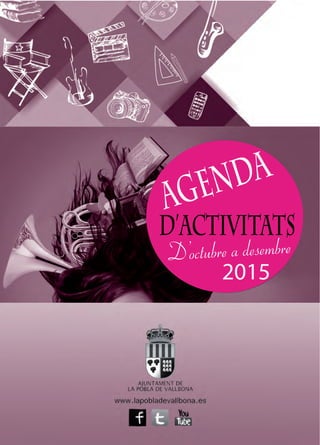 Agenda activitats octubre desembre 2015