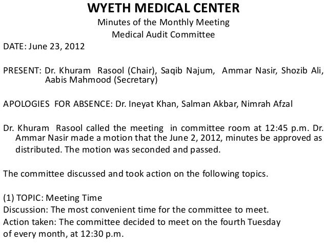 agenda and meeting minutes format of agenda and minutes