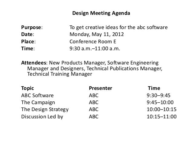 agenda and meeting minutes format of agenda and minutes