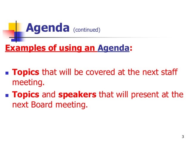 Agenda And Minutes