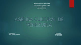 Republica Bolivariana de Venezuela
Universidad Bicentenaria de Aragua
Convenio Createc
Valle de la pascua.
Facilitadora: Participante:
Prof. Carina Fernández Rafael Morales
C.I:16.140.284
 