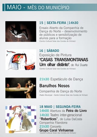 MÊS DO MUNICÍPIOMAIO -
 