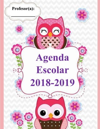 http://www.ayudadocente.com/
Agenda
Escolar
2018-2019
Profesor(a):
___________
_______
 