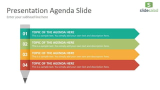 Agenda Diagrams PowerPoint Presentation Template - SlideSalad