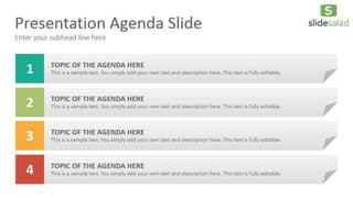 Agenda Diagrams PowerPoint Presentation Template - SlideSalad