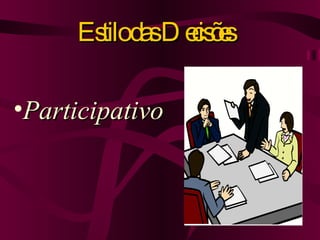 Participativo Estilo das Decisões 