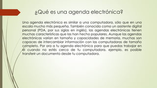 Agenda electronica
