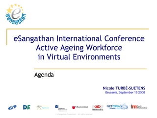 eSangathan International Conference Active Ageing Workforce in Virtual Environments Agenda 