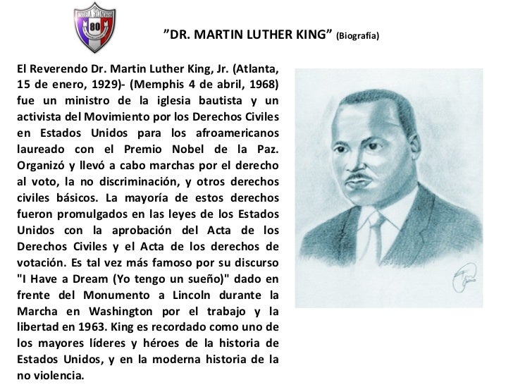 biografia martin luther king resumen corto