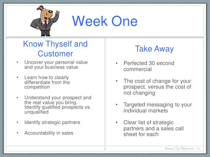 agenda for training