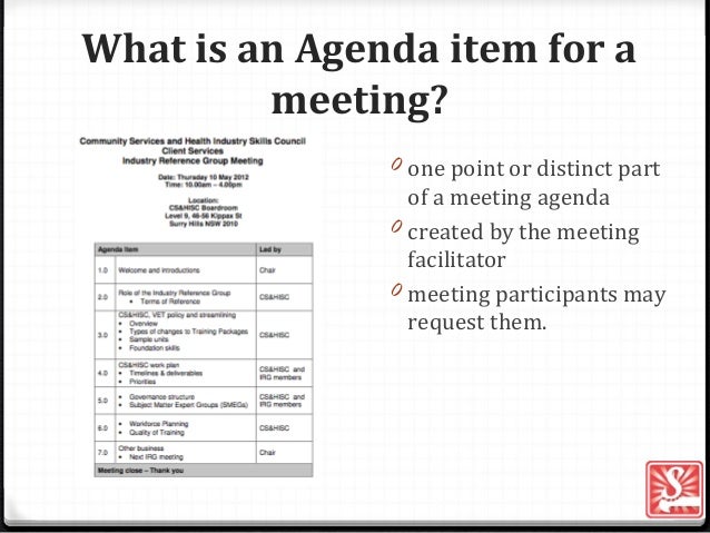 what is an agenda agenda item for a meeting what is an agenda agenda item for a meeting