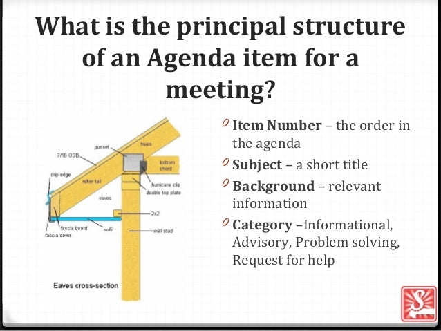 agenda item for a meeting what is a agenda