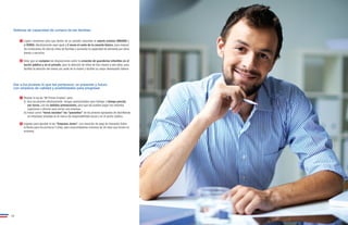 Defensa de capacidad de compra de las familias: 
Lograr consensos para que dentro de un período razonable el salario mínimo URBANO y 
el RURAL efectivamente sean igual a 2 veces el costo de la canasta básica, para mejorar 
las condiciones de vida de miles de familias y aumentar la capacidad de demanda por otros 
bienes y servicios. 
Velar que se cumplan las disposiciones sobre la creación de guarderías infantiles en el 
sector público y en el privado, para la atención de niños de tres meses a seis años, para 
facilitar la atención del menor por parte de la madre y facilitar su mejor desempeño laboral. 
1 
2 
Dar a los jóvenes lo que les pertenece: un presente y futuro 
con empleos de calidad y posibilidades para progresar 
Revisar la ley de “Mi Primer Empleo” para: 
(i) Que los jóvenes efectivamente tengan oportunidades para trabajar a tiempo parcial, 
por horas, con las debidas prestaciones, para que así puedan pagar sus estudios 
superiores o ahorrar para iniciar una empresa. 
(ii) Incluir como “horas sociales” las “pasantías” de los jóvenes egresados de bachillerato 
en empresas privadas en el marco de responsabilidad social y en el sector público. 
Legislar para aprobar la ley “Empresa Joven”, con exención de pago de Impuesto Sobre 
la Renta para los primeros 5 años, para emprendedores menores de 30 años que inicien su 
empresa. 
1 
2 
12 13 
 