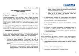 Agenda Legislativa GPPAN / 3er Año / 2o Período.