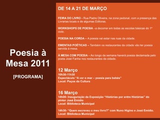 Agenda março
