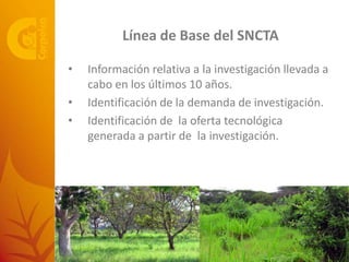 De la Agenda Nacional de I+D+i a la Gestión del SNCTA