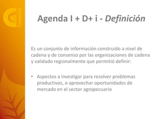 De la Agenda Nacional de I+D+i a la Gestión del SNCTA