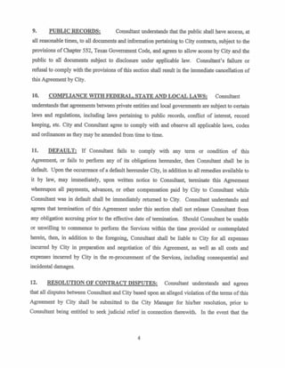 City of San Angelo
                                                         Engineering Services


Memo
 Date:      September 11, 2012

 To:        Mayor and Councilmembers

 From:      Clinton Bailey, City Engineer

 Subject:   Agenda Item for September 18 Council Meeting

 Contact:   Clinton Bailey, 657-4203

 Caption:   Regular
            Status Update and Discussion of Avenue P Drainage Remediation Project


 Summary:   The area around W. Avenue P has a history of severe flooding. In fact, the 2000
            Master Drainage Plan prepared by Freese  Nichols, Inc. ranks this project as the
            #2 most recommended drainage improvement project in San Angelo. The current
            drainage issues along Avenue P are caused by excessive street flow and limited
            channel capacity downstream. Stormwater runoff in this area flows from over 430
            acres and from as far away as Angelo State University.
            Damages caused by the deep, swift water include stalled/flooded vehicles,
            numerous flooded homes and other property, and possible drowning. In addition,
            the flooding causes blocked travel paths that are especially important in the event
            of an emergency.
            Options to mitigate this flooding include:
                  1. Purchasing all of the endangered homes in the vicinity and relocating
                     the residents;
                  2. Directing most of the stormwater runoff underground all the way to W.
                     Avenue R; and
                  3. Directing most of the stormwater runoff underground to and across S.
                     Chadbourne St., discharging directly into the Red Arroyo.
            Option 3 was selected due to cost savings while still providing a sensible solution
            to the problem. All of the runoff crossing under S. Bryant Blvd into W. Avenue P
            will be taken underground into a large storm drain running beneath W. Avenue P
            that will discharge on the east side of S. Chadbourne St. Inlets at most of the
            intersections along W. Avenue P will collect surface drainage from the
            neighborhood and route it into the main storm drain.

 History:   This project was ranked as the second-most recommended drainage improvement
            project in San Angelo by the City’s Master Drainage Plan prepared by Freese 
            Nichols, Inc. in 2000.
            On September 19, 2011, Clinton Bailey, along with then-City Manager Harold
 