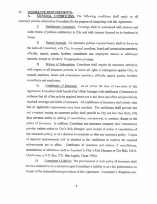 AN ORDINANCE AMENDING CHAPTER 12, EXHIBIT “A” ENTITLED “ZONING
       ORDINANCE”, ARTICLE 5 ENTITLED “GENERAL DEVELOPMENT
       STANDARDS”, SECTION 510 ENTITLED “VISUAL CLEARANCE ON CORNER
       LOTS”, BY RESTATING SAID SECTION TO PROVIDE FOR AN EXCEPTION OF
       THE REQUIREMENT FOR MAINTENANCE OF A “SIGHT TRIANGLE” ON
       CERTAIN CORNER LOTS FOR THE CENTRAL BUSINESS DISTRICT; AND
       PROVIDING FOR AN EFFECTIVE DATE.



      WHEREAS, the City of San Angelo Zoning Ordinance regulates the preservation of visual
clearance by requiring minimum front yard setbacks and a “sight triangle” on corner lots
throughout the city; and,

     WHEREAS, the Central Business District (CBD) traditionally includes structures with
sidewalks extending to the curb and otherwise without front yard setbacks; and,

      WHEREAS, the CBD includes historical structures with sidewalks extending to the curb
and otherwise without front yard setbacks; and,

      WHEREAS, the CBD is exempt from the ordinance requirement for a minimum front yard
setbacks for structures and therefore corner lots may not comply with the requirement for
maintenance of a “sight triangle” on corner lots; and,

       WHEREAS, the implementation of a front yard setback in the CBD for new development
would be inconsistent with the development of the district in which the combination of wide
streets, traffic signals and sidewalks provide sufficient corner lot visual clearance;

     NOW, THEREFORE, BE IT ORDAINED BY THE CITY OF SAN ANGELO:

     Section 1.    THAT Chapter 12 “A” entitled “Zoning Ordinance”, Article 5 “entitled
                   “General Development Standards”, Section 510 entitled “Visual Clearance
                   on Corner Lots” is hereby restated to read as follows:

                   “Except for free-standing signs with appropriate visual clearance below the
                   display area, any fence, structure, sign, tree or landscaping on a corner lot
                   and situated within 30 feet of the intersection of the two street property
                   lines shall not exceed a height of three feet, including topography,
                   measured from the top of the street curb or, in the absence of a raised curb,
                   31/2 feet above elevation of the center of the pavement. For this purpose,
                   the restricted area for visual clearance shall be considered as a triangle
                   rather than an area bounded by an arc. Corner lots in the Central Business
                   District (CBD) situated at signalized intersections and having unobstructed
                   sidewalk areas similarly restricted for visual clearance and at least four feet
 