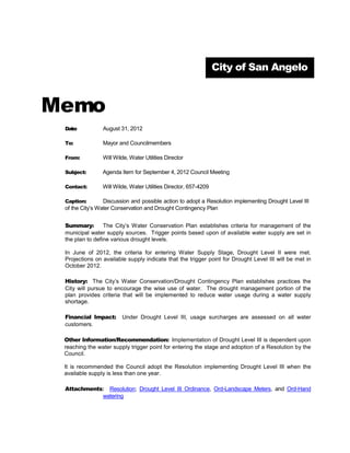 AN ORDINANCE AMENDING APPENDIX A, “FEE SCHEDULE”,
       ARTICLE 9.000 “PLANNING RELATED FEES”, SECTION 9.500.5
       “CONVEYANCE OF PROPERTY INTEREST,” BY RESTATING SAID
       SECTION TO PROVIDE FOR AN ADMINISTRATIVE PROCESSING FEE
       IN ADDITION TO THE REQUIRED FEE FOR VALUE ON THE
       CONVEYANCE OF CITY’S INTEREST IN RIGHTS-OF-WAY

        WHEREAS, the City Council for the City of San Angelo, after a public hearing at a properly
called regular meeting of the City Council on June 5, 2012, has recommended amendment to the text
of Appendix A “Fee Schedule”, Article 9.000 “Planning Related Fees”, Section 9.500.5 “Conveyance
of Property Interests”, of the Code of Ordinances, City of San Angelo, Texas, to provide for
administrative processing fees and

        WHEREAS, the City Council for the City of San Angelo has examined the administrative
cost of processing conveyances of City interests in abandoned rights-of-way; and

        WHEREAS, the City Council for the City of San Angelo has examined the administrative
processing fees proposed by City staff and finds them to appropriately reflect the actual costs incurred
by the City for the respective services;

BE IT ORDAINED BY THE CITY OF SAN ANGELO:

1)     THAT Article 9, Section 9.500.5 of the Code of Ordinances of the City of San Angelo, Texas
       shall be and is hereby amended by restating said section to read as follows:

         “The following fees shall be required for conveyance (by quit-claim deed) of
         interest in rights-of-way abandoned by the City Council:

         (1) For Improved Streets and Alleys. Three quarters (3/4) of the average assessed
         value of abutting land, by square foot, according to the most recently approved
         property tax roll compiled by the Tom Green County Appraisal District, multiplied
         by the number of square feet of land in the right-of-way abandoned and to be
         conveyed to the applicant as an abutting owner of property, plus an administrative
         processing fee of $434.00.

         (2) For Unimproved Streets and Alleys. One half (1/2) of the average assessed
         value of abutting land, by square foot, according to the most recently approved
         property tax roll compiled by the Tom Green County Appraisal District, multiplied
         by the number of square feet of land in the right of way abandoned and to be
         conveyed to the applicant as an owner of abutting property, plus an administrative
         processing fee of $434.00.

         (3) For Streets and Alleys Where Significant Easements for Access by the Public
         and/or Utilities Are Reserved. One half (1/2) of the cost applicable to either
         circumstance described in items (1) or (2) above, plus an administrative processing
         fee of $434.00.
 