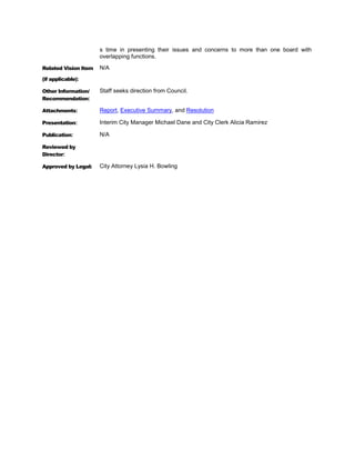 AN ORDINANCE AMENDING APPENDIX A, ARTICLE 8.000 OF
                   THE CODE OF ORDINANCES, CITY OF SAN ANGELO TEXAS,
                   BY AMENDING SECTION 8.200 ENTITLED “MONTHLY WATER
                   RATES” BY REPEALING SUBSECTION 8.200(a)(1) IN ITS
                   ENTIRETY; AND ADOPTING A NEW SUBSECTION 8.200(a)(1)
                   ESTABLISHING NEW USAGE RATES FOR RESIDENTIAL
                   BUILDING AND LANDSCAPE METERS AND FIRE HYDRANT
                   METERS, PROVIDING FOR SEVERABILITY, PROVIDING FOR
                   A PENALTY AND PROVIDING FOR AN EFFECTIVE DATE


BE IT ORDAINED BY THE CITY OF SAN ANGELO:

       1) THAT, Appendix A, Article 8.000 of the Code of Ordinances, City of San Angelo,
Texas, Section 8.200, Monthly Water Rates, is hereby amended by repealing Subsection
8.200(a)(1) in its entirety and adopting a new Subsection 8.200(a)(1) to read as follows:

Sec. 8.200         Monthly Water Rates

(a) All persons supplied with water by the city shall be billed for water at the following monthly
rates for water supplied on or after March 1, 2012.

             (1)     Meter Size                               Base Rate


                     5/8                                     $19.12
                     1                                       $23.14
                     1-1/2                                   $27.19
                     2                                       $35.86
                     3                                       $104.71
                     4                                       $130.73
                     6                                       $190.31
                     8                                       $257.97
                     Residential Untreated Water              $23.14


             Classifications                            Rate per 1,000 Gallons


             RESIDENTIAL (single-family residence, duplex, or other individually
             metered residential unit). Residential usage shall be the combined
             usage of the building meter and any landscape meter(s) serving the
             tract.


             0-2,000 gallons                            $2.32
 