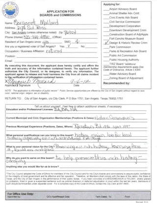 s time in presenting their issues and concerns to more than one board with
                      overlapping functions.

Related Vision Item   N/A
(if applicable):

Other Information/    Staff seeks direction from Council.
Recommendation:

Attachments:          Report, Executive Summary, and Resolution

Presentation:         Interim City Manager Michael Dane and City Clerk Alicia Ramirez

Publication:          N/A

Reviewed by
Director:

Approved by Legal:    City Attorney Lysia H. Bowling
 