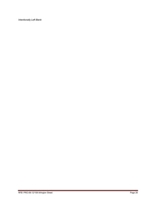 Intentionally Left Blank




RFB: PRO-06-12/108 Arlington Street   Page 28
 