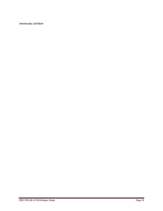 Intentionally Left Blank




RFB: PRO-06-12/108 Arlington Street   Page 18
 
