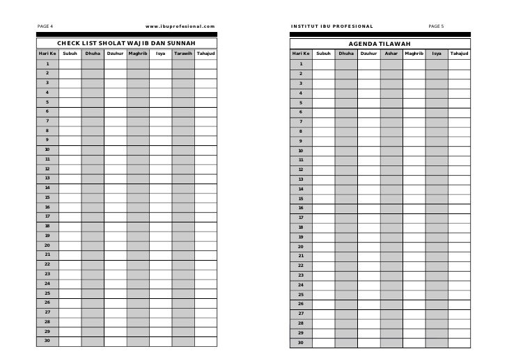 Agenda ramadhan for family 1(black and white)