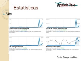 EstatísticasTwitterFonte: http://www.twitteranalyzer.com/