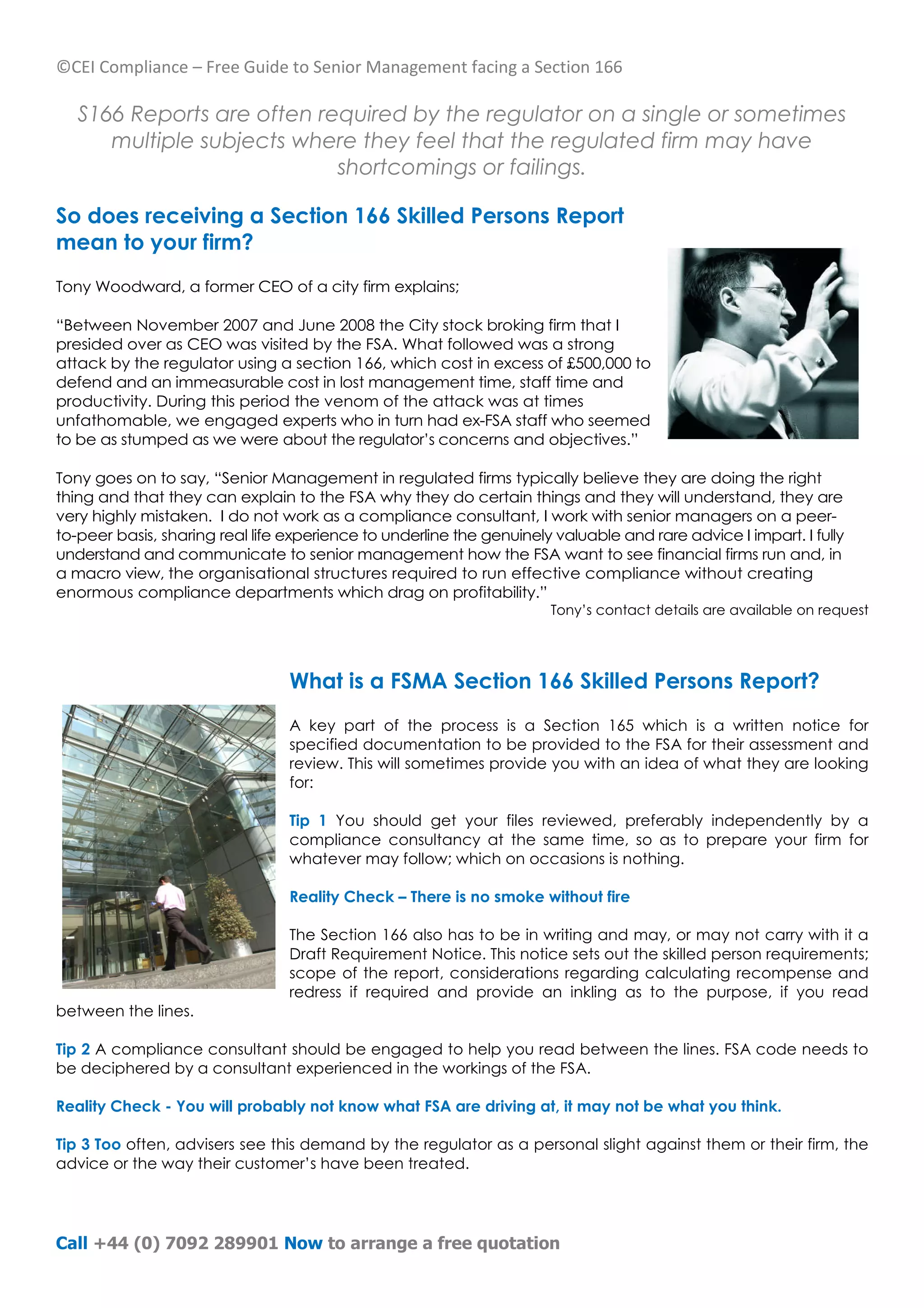 A general guide to s166 reports | PDF