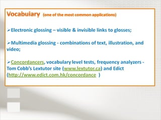 A General Introduction To Computer Assisted Language Learning Revised | PPT