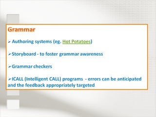 A General Introduction To Computer Assisted Language Learning Revised | PPT