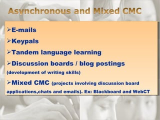 A General Introduction To Computer Assisted Language Learning Revised | PPT
