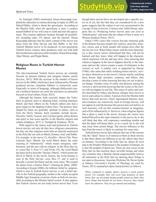 A General Look On The Impact Of Turkish Horror Movies An Exploratory