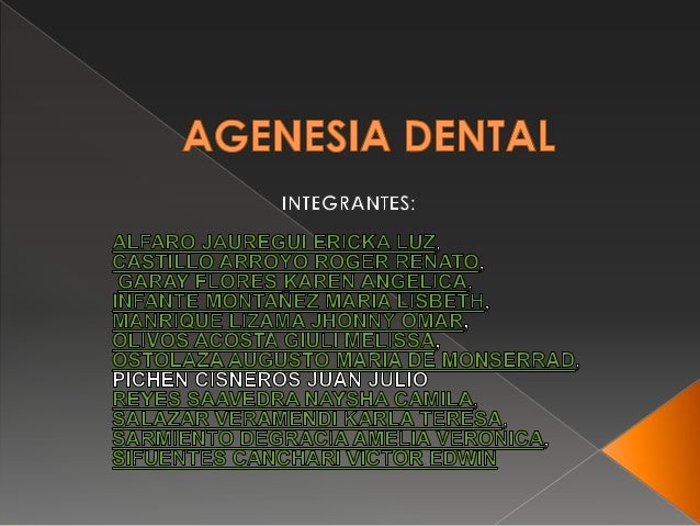 Agenesia dental