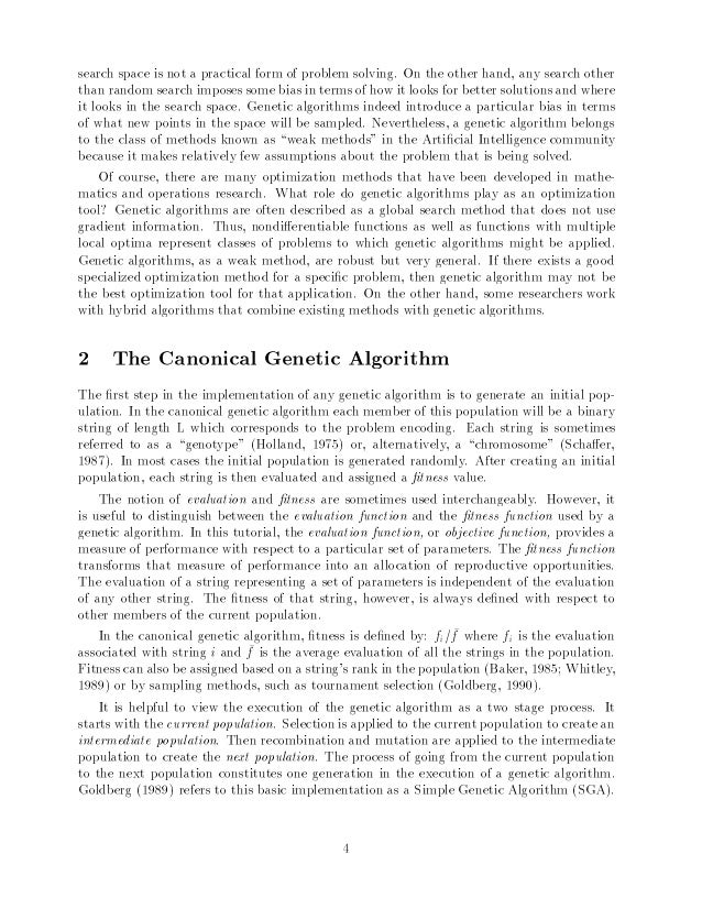 A Genetic Algorithm Tutorial