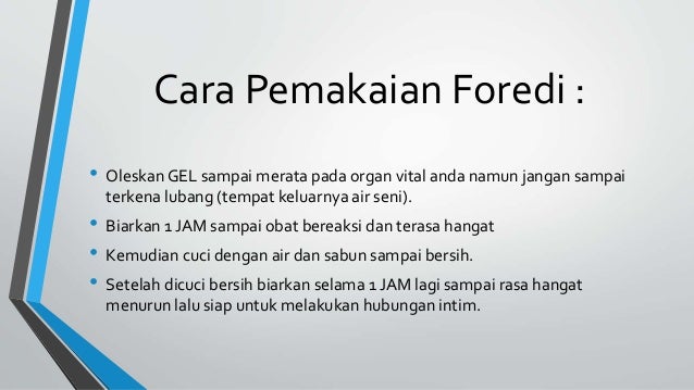 Image result for cara pakai foredi