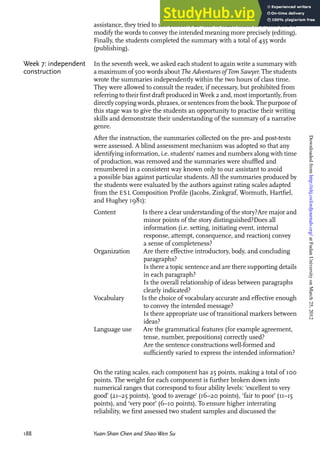 A Genre-Based Approach To Teaching EFL Summary Writing | PDF