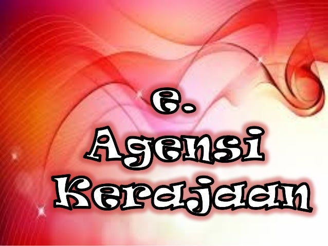 Jenis Jenis Agensi Kerajaan