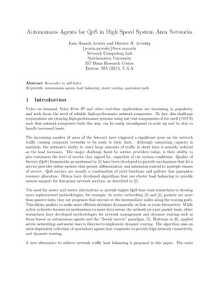Agent basedqos | PDF