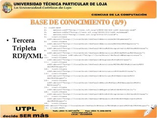 Tercera Tripleta RDF/XML 