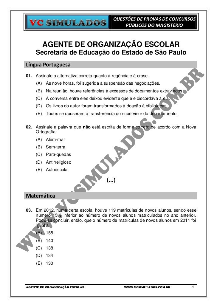 A Prova De Um Concurso Era Composta De 50 Questões