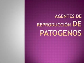 Agentes de reproducción de patogenos 