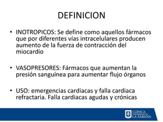 Agentes Inotropicos Agentes inotropicos | PPTX