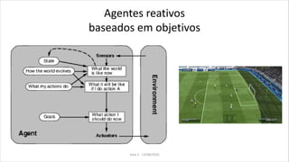 Agentes reativos
baseados em objetivos
Aula 2 - 13/08/2010
 