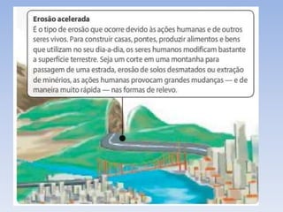 Agentes modeladores do relevo externos