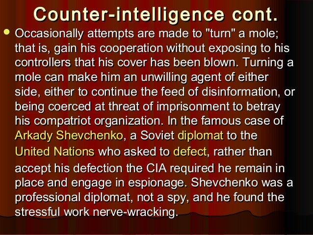 counterintelligence agent