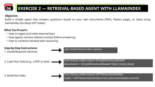 Agentic AI presentation with Python Exercises | PPTX