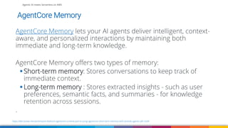 Agentic AI meets Serverless on AWS - AWS User Group Cologne 2025 | PDF